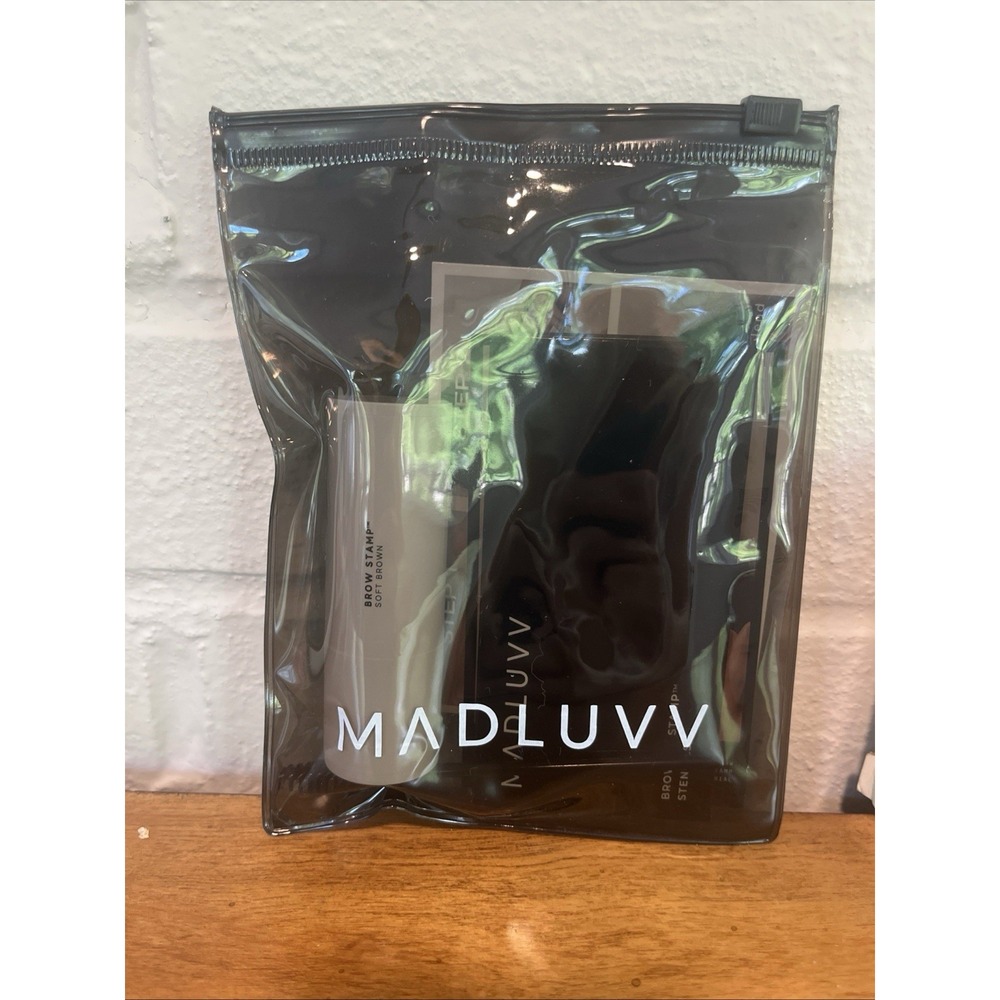 Madluvv Brow Stamp Kit – Soft Brown, Includes Eyebrow Stencils
